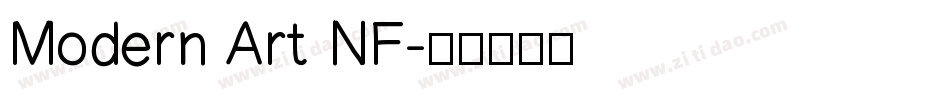 Modern Art NF字体转换